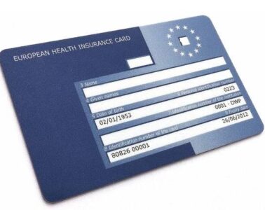 EHIC European Health Card Irish Consumer